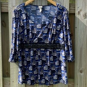 Lane Bryant Venezia Jeweled Waist Top